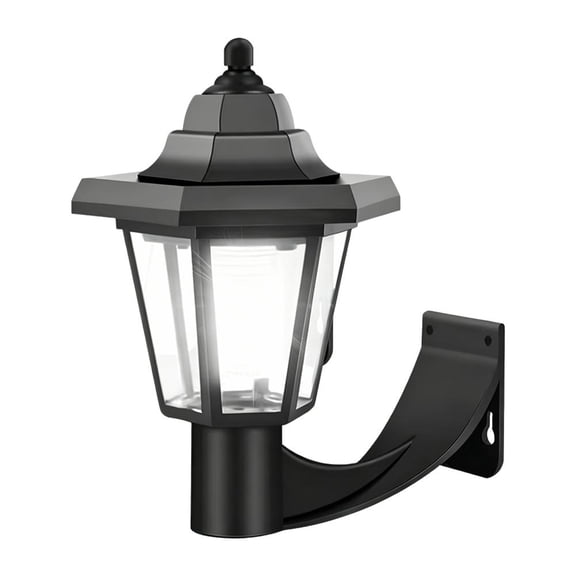Solar Porch Light Outdoor Waterproof Wall Light Fixtures Wall Porch Garage Lantern for Backyard Mount Front, Twist to Operate