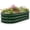 Forest Green, variant on Raised Garden Bed, 4x2x1 FT Galvanized Steel Metal Raised Garden Bed, Oval Open-Bottom Design, 12-Inch Deep for Outdoor Vegetable & Herb Gardening, Silver
