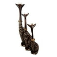 thumbnail image 3 of Balikraft Hand Made Wood Artisans "Jerapah Totoel" Large Sitting Safari Giraffe Family Set of 3 Decorative Figurines 20"H, 3 of 5