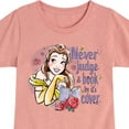 thumbnail image 3 of Disney Princess - Belle Never Judge A Book - Toddler & Youth Girls Short Sleeve T-Shirt, 3 of 5