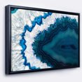 thumbnail image 1 of Designart - Géode Brésilienne Bleue - Impression d'Art Mural sur Toile Encadrée Abstraite, 1 of 4