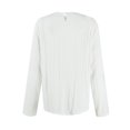 thumbnail image 3 of LWavelet Lace Long Sleeve Blouse Womens Plus Size Stylish Easy to Match Daily Casual Loose Fit Top White M, 3 of 4