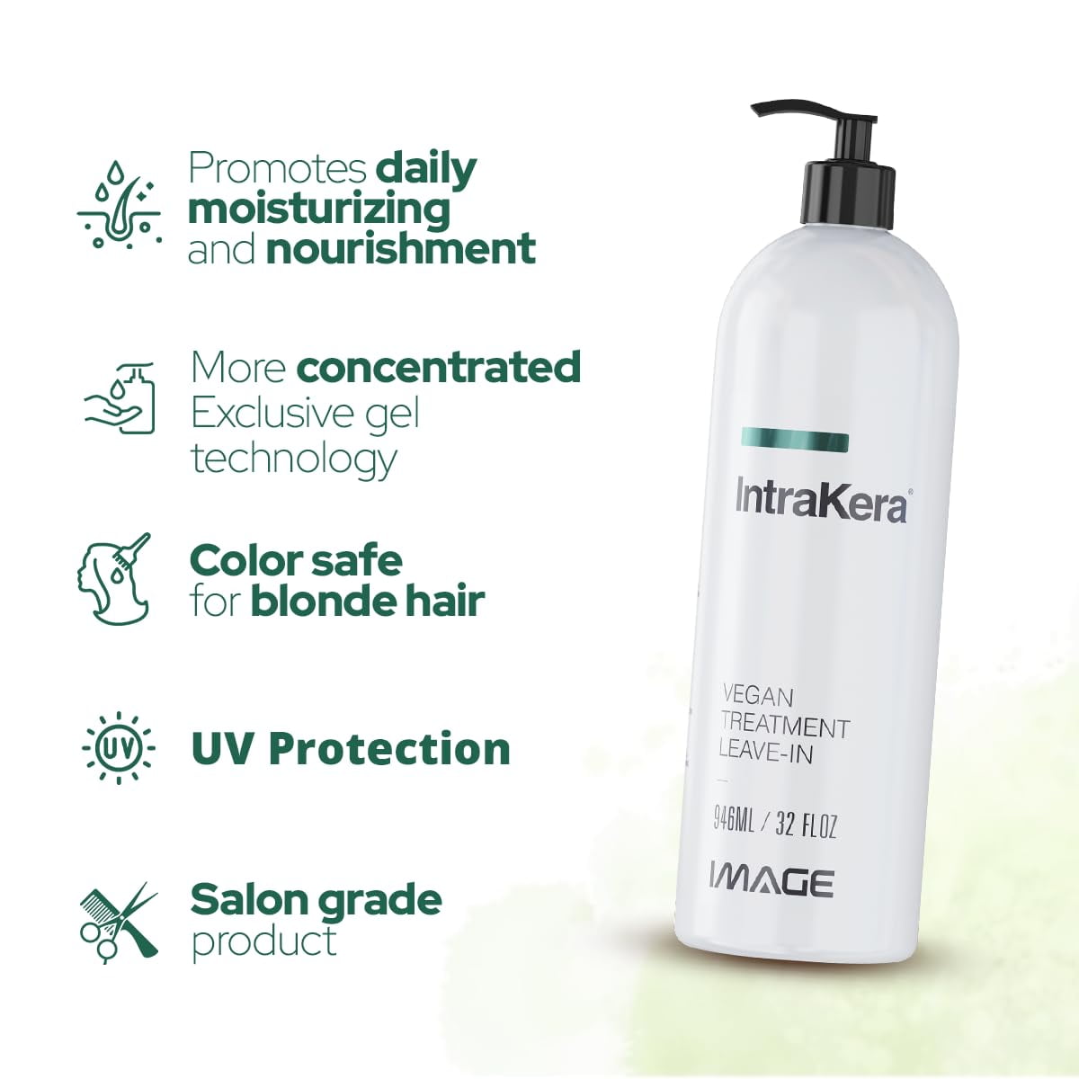 Image IntraKera Vegan Treatment Leave-In Conditioning Complex for Hair 32 Oz