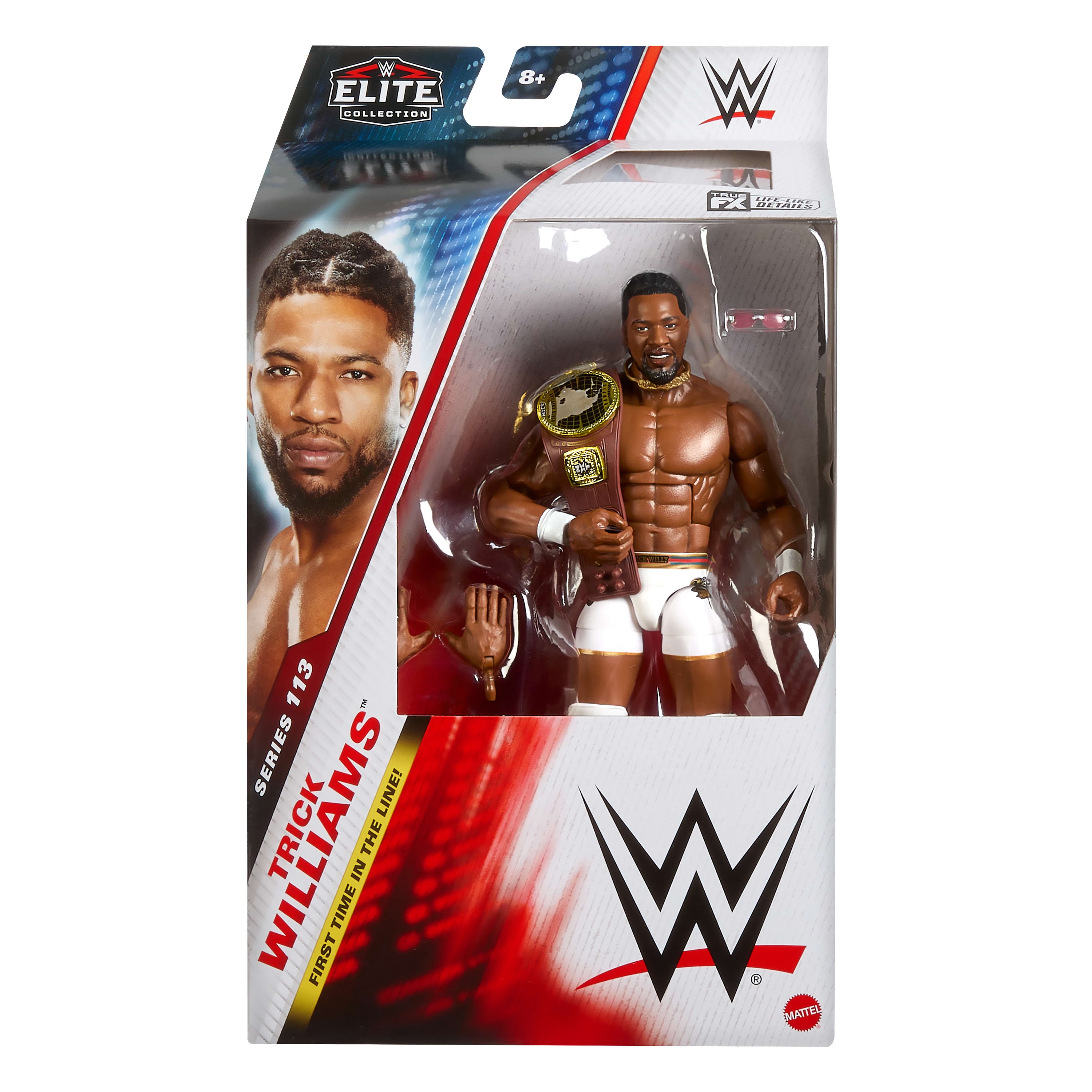 WWE Elite Trick Williams Action Figure, Series #113 6-inch Collectible Superstar with Articulation & Accessories