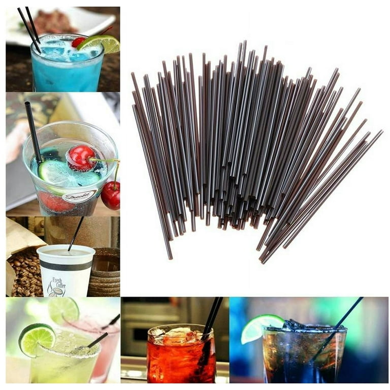 Coffee Stirrers Sticks, Disposable Plastic Drink Stirrer Sticks, 1000  Stirrers, Use It As A Coffee Straws Or A Cocktail Mixers (Black, 5-Inch  (Pack of