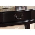 thumbnail image 3 of Poundex Furniture Wood Vanity Set with Mirror in Black Color, 3 of 11