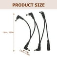 thumbnail image 2 of QUMIIRITY 1Pack Power Supply Cable PVC Rectangular Musicians Rehearsal Instrument Effector Adapter, 2 of 8