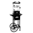 thumbnail image 5 of 10oz Popcorn Machine with Cart, Vintage Style Popcorn Maker with Stainless Steel Kettle, Storage Cabinet & Wheels for Home, Parties, Concessions-Black, 5 of 5