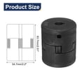 thumbnail image 2 of 1/2 " to 7/16" L095 Flexible 3-Piece L-Jaw Coupling Coupler Set & Buna-N NBR Rubber Spider for Log Splitter Hybrid Equipment, 2 of 5