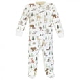 thumbnail image 3 of Hudson Baby Infant Boy Premium Quilted Zipper Sleep and Play, Forest Animals, 6-9 Months, 3 of 4