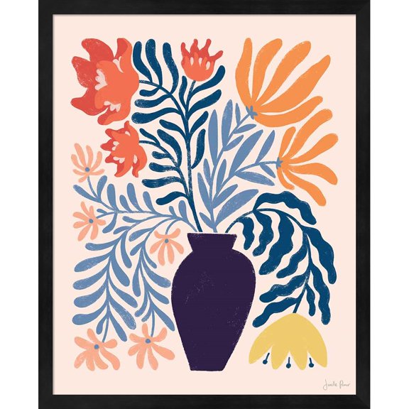 Great Art Now Mid Mod Floral II by Janelle Penner, Framed Wall Art, 17.25W x 21.25H