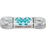 White 240cm Waxed Skate Lace - Derby Laces for Roller Derby, Hockey and Ice Skates, and Boots
