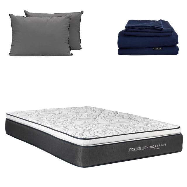 Colchon Matrimonial Trini+Almohada 2Pack+Sabanas Softy