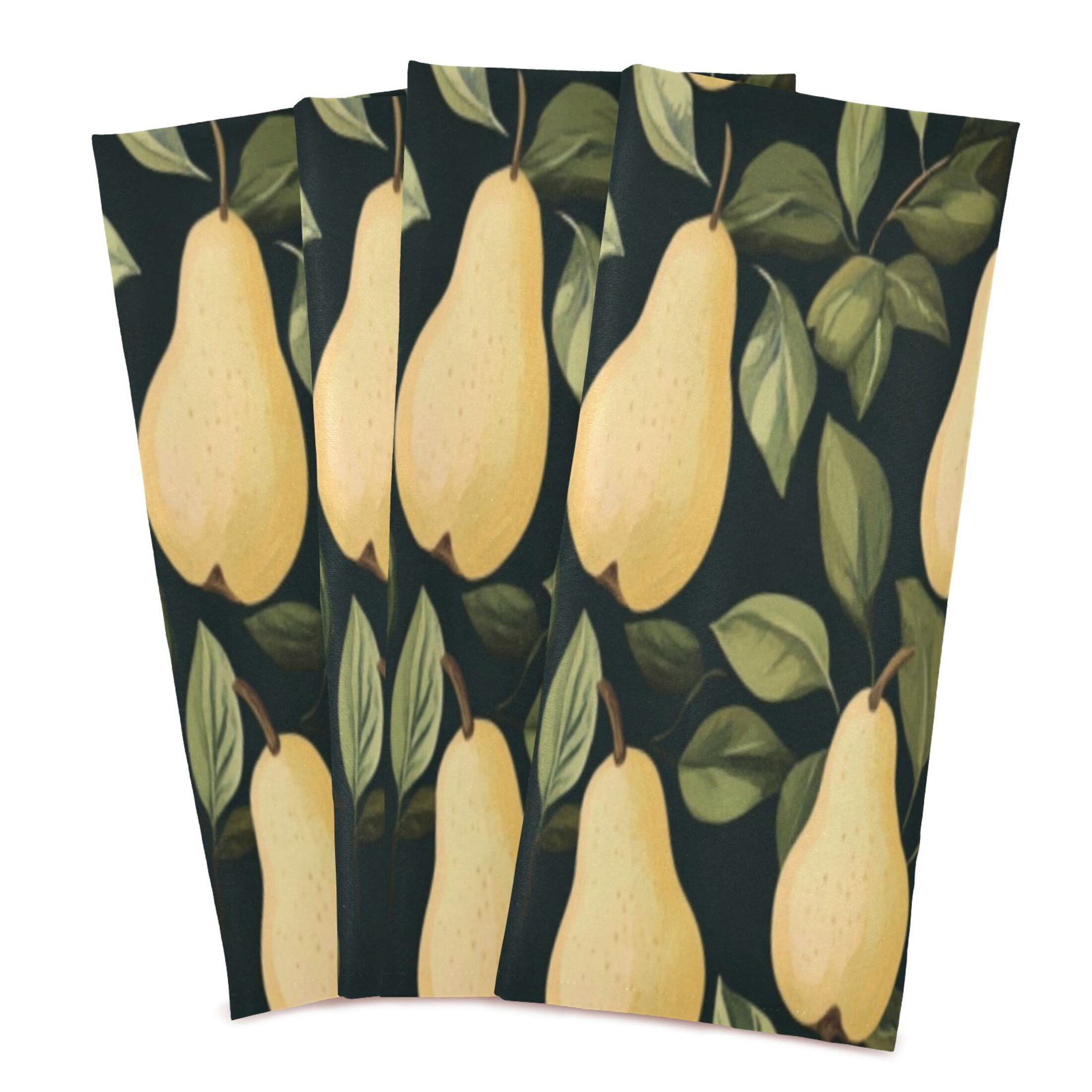 Kitchen Towel 28x18 Inches x6，Plate Towel, Decorative Towel, Napkin, Tea Towel Tea Towels For Kitchen Dish Cloths & Dish Towels Cute Cartoon Pear