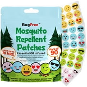 BugFree Patch Mosquito Repellent Stickers for Kids - Essential Oil Insect Patch - Last Up to 10hrs - (90 Pack)