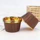 thumbnail image 5 of 200 Piezas de Papel de Aluminio Cupcake Cups Moldes Desechables para Muffins Tazas para Hornear Aluminio Cupcake Tip Pan Ramekin Holders Little Pudding Cups-Dorado + Marrón, 5 of 5