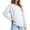 White-Fashion Sweatshirts, variant on Xcmzpl Womens Sweatshirts Plus Size Solid Color V Neck Sweatshirt Trendy Pullover Tops Soft Long Sleeve Shirts Early Fall Fashion