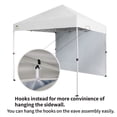 thumbnail image 6 of CROWN SHADES 8x8 Pop Up Canopy with 1 Side Wall One Push Setup Easy Outdoor Sun Shade for Events Parties Camping White, 6 of 6