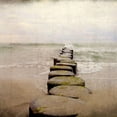 thumbnail image 3 of Kimberly, Allen 20x20 Black Modern Framed Museum Art Print Titled - Dusk at the Beach, 3 of 5