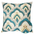 thumbnail image 4 of Homey Cozy Amy 20" Square Embroidery Fabric Decorative Throw Pillow in Natural, 4 of 5