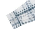 thumbnail image 6 of Coevals Club Men's Western Shirt Cowboy Plaid Country Pearl Snap Button Long Sleeve Two Pockets Work Shirts 28 White Plaid Medium, 6 of 7