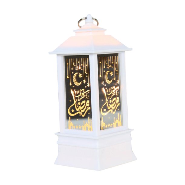 Luces LED de Ramadán Eid Mubarak Festival de escritorio islámico Linterna Regalos de Ramadán Lámpara de estrellas de Gloria Linterna colgante