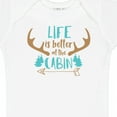 thumbnail image 4 of Inktastic Life is Better at the Cabin, Deer Antlers, Camping Boys or Girls Baby Bodysuit, 4 of 5