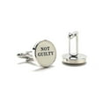 thumbnail image 2 of Not Guilty Cufflinks Perfect Lawyer Gift Trial Attorney Gift Lawyer Gift Judge Court Verdict Prosecutor Court Clerk Retirement Cuffs, 2 of 6
