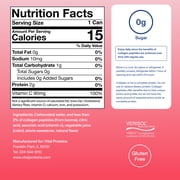 (6 pack) Vital Proteins Collagen Sparkling Water Strawberry Blossom, VERISOL® Collagen Peptides + Vitamin C, 0g Sugar, Liquid Skin Support Drink, 12 FL OZ Can