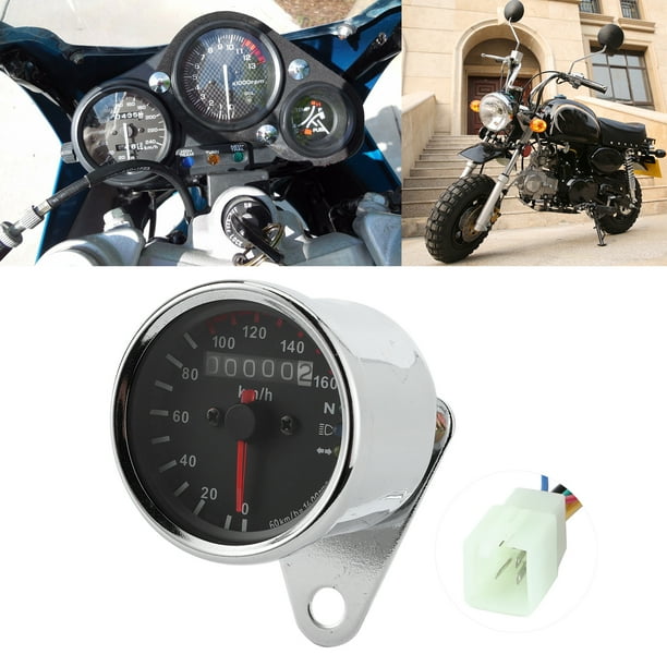 12V Speedometer, Universal Portable Durable Motorcycle Speedometer,  Pratical For Monkey Dax Mini Trail Z50 J R VTX 1300 1800 750 Motorcycle  Repair Shop 