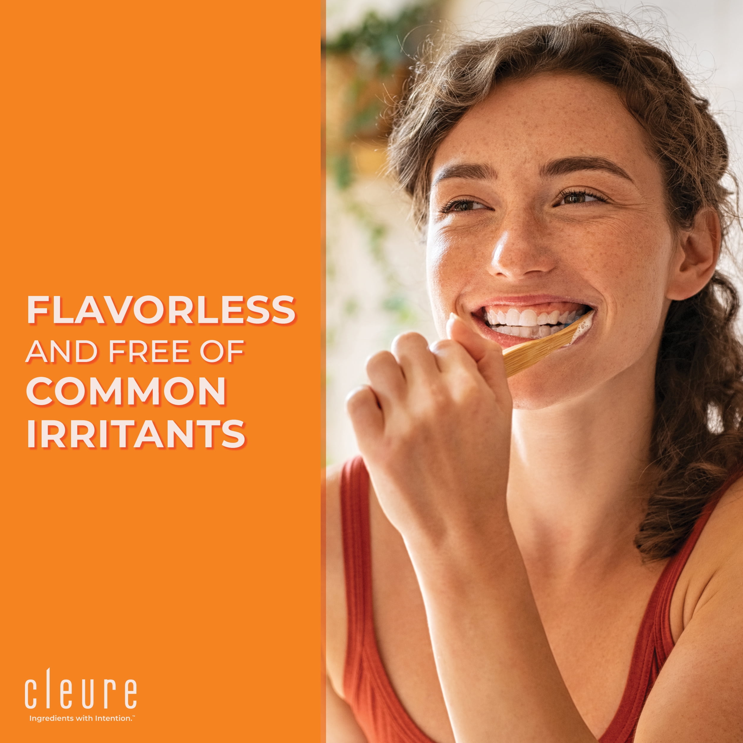 Cleure Original Non Fluoride Toothpaste - Flavor Free & SLS Free Xylitol Toothpaste for Adults & Kids (4 Oz Tube)