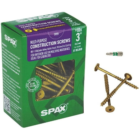

1PK Spax #10 x 3 In. Washer Head Interior Multi-Material Construction Screw (1 Lb. Box)