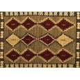 thumbnail image 1 of Ahgly Company Indoor Rectangle Abstract Brown Modern Area Rugs, 8' x 12', 1 of 4
