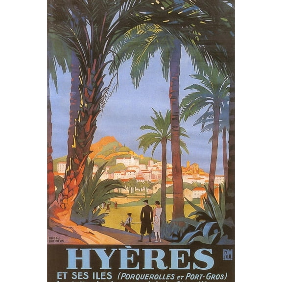 Art.com Travel Poster for Hyeres Art Print, 16" x 24"