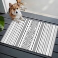 thumbnail image 3 of 2x3 Ft Entryway Area Rug, Black White Striped Kitchen Rug Runner Washable Floor Mat, Modern Farmhouse Geometric Non Slip Indoor Door Mat Throw Carpet for Bathroom Living Room Bedroom, 3 of 8