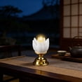 thumbnail image 6 of weibbin Flameless LED Lotus Candle Night Light for Home Holiday Decor, 5.51x2.95 Inches, White, 6 of 6