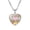 #05Multicolor, variant on Heart Pendant Necklace Engraved With MOM Mother Plot Gift Love Accessories