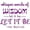 Pink, variant on Let It Be BEATLES Music Decal | Song Lyrics Sticker | 20"x20" [BB6]