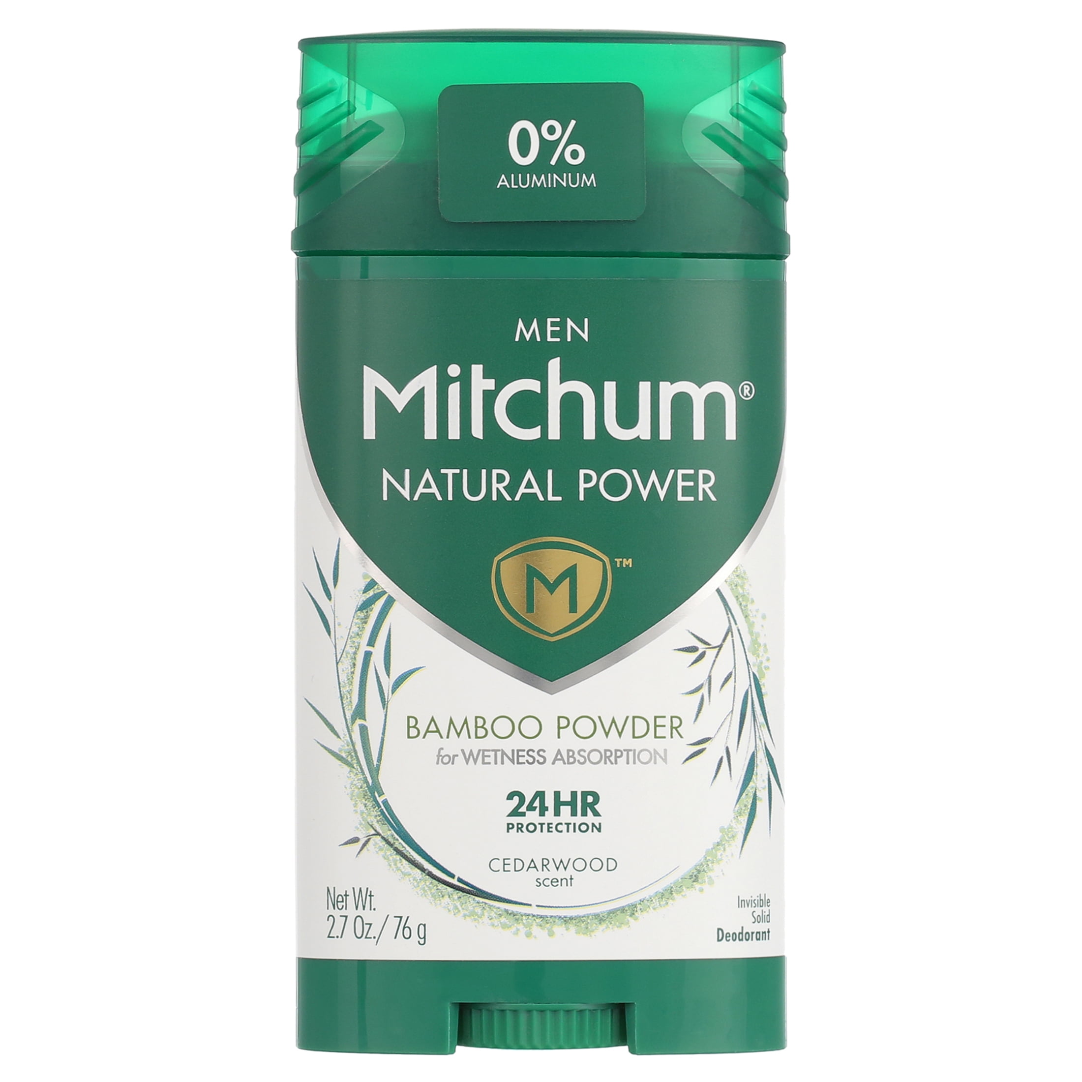 Mitchum Natural Power Deodorant for Men, Cedarwood 2.7 oz