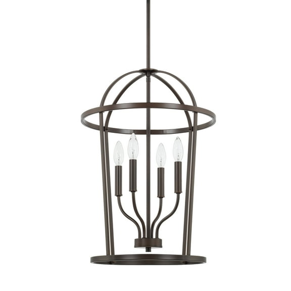 Capital Lighting 528541 Greyson 4 Light 16" Wide Taper Candle Pendant - Bronze