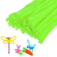 thumbnail image 1 of Uxcell 100-Pack Limpiapipas, 11.8" Varillas de Chenille para Arte/Festivales Ramo/Manualidades/Christmas/Proyectos DIY [Verde Neón], 1 of 7
