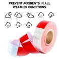thumbnail image 5 of CANOPUS 2 in x 160 ft Reflective Tape DOT-C2 Waterproof Red-White Adhesive Conspicuity Tape, with High Visibility and Luminosity for Safety of Vehicles, Bikes, Trucks and Trailers, 5 of 7