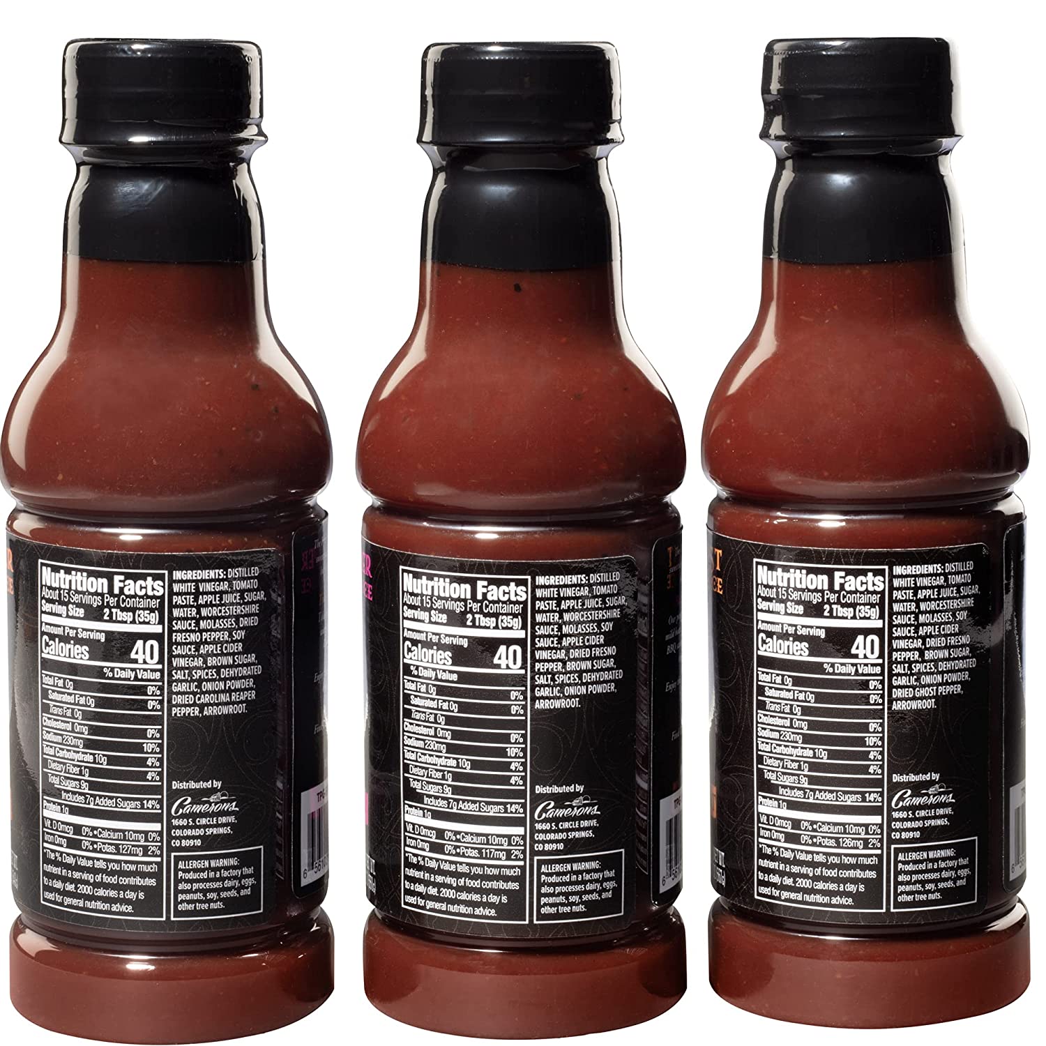 Tony Pigg's Kick'n Hot BBQ Sauce Gift Set - (3-19oz Bottles - Fresno Reaper, Ghost, Creeper Flavors) - Hand-Crafted Spicy Barbecue Sauce made w real hot peppers and Nothing Artificial - image 2 of 5