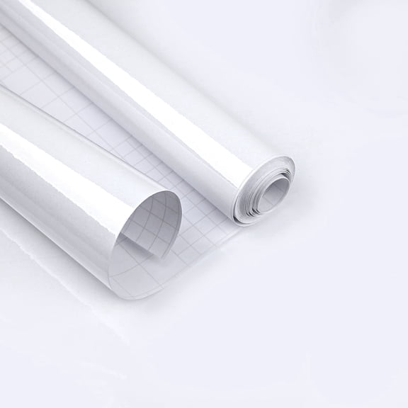 UMIGGEE 17.7-in x 196.8-in White Wallpaper Vinyl Glitter Peel and Stick Contact Paper Wall Paper Self Adhesive Film Decorative for Wall covering Kitchen Countertop Cabinets
