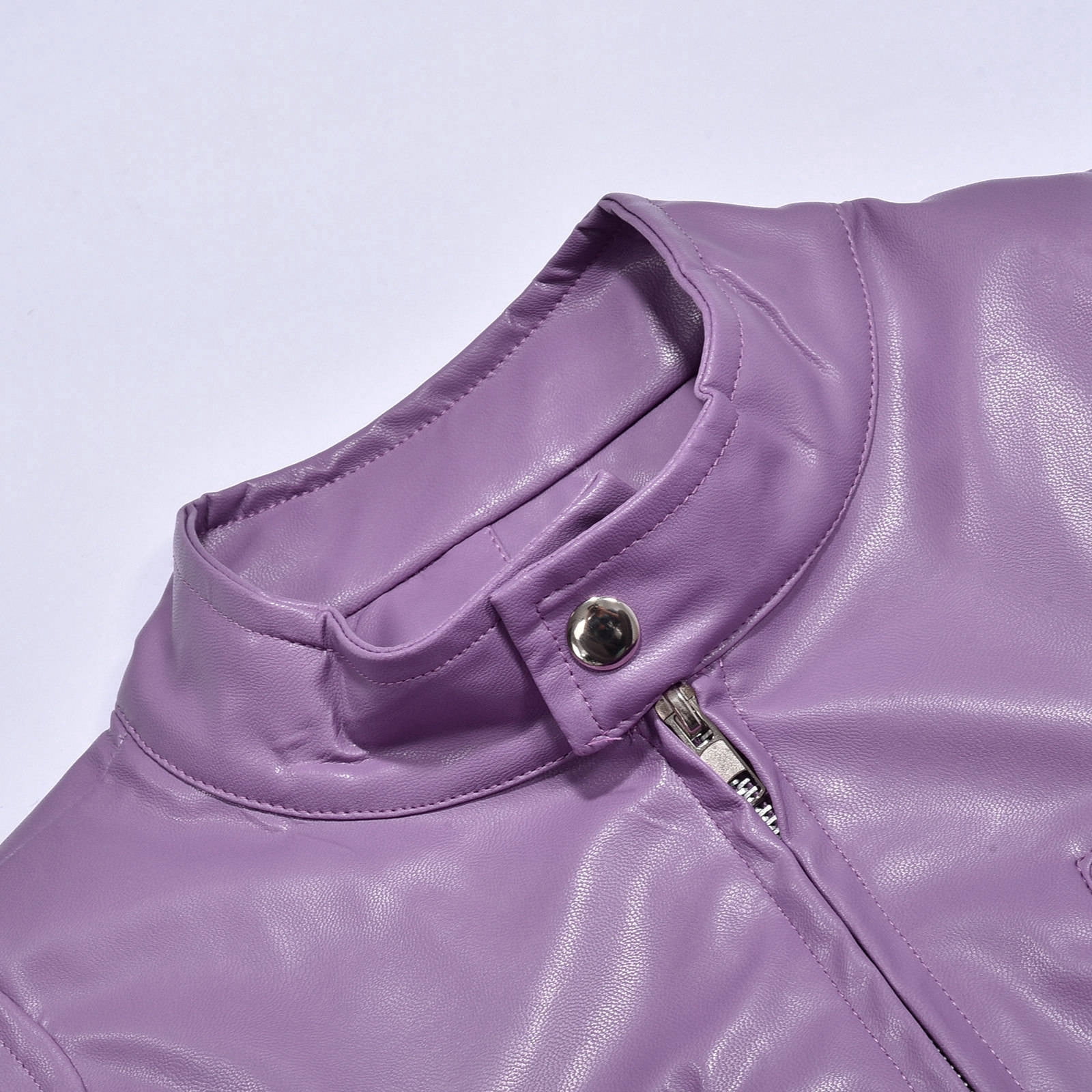 NOLDARES Men's Leather Jacket for Fall/Winter,Men PU Jacket, Outwear Coat(Z03-Purple,XL)