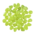 thumbnail image 1 of 50Pcs Glow in The Dark Rocks Pebbles DIY Crafts Cobblestones Luminous Stones for Yellow, 1 of 8