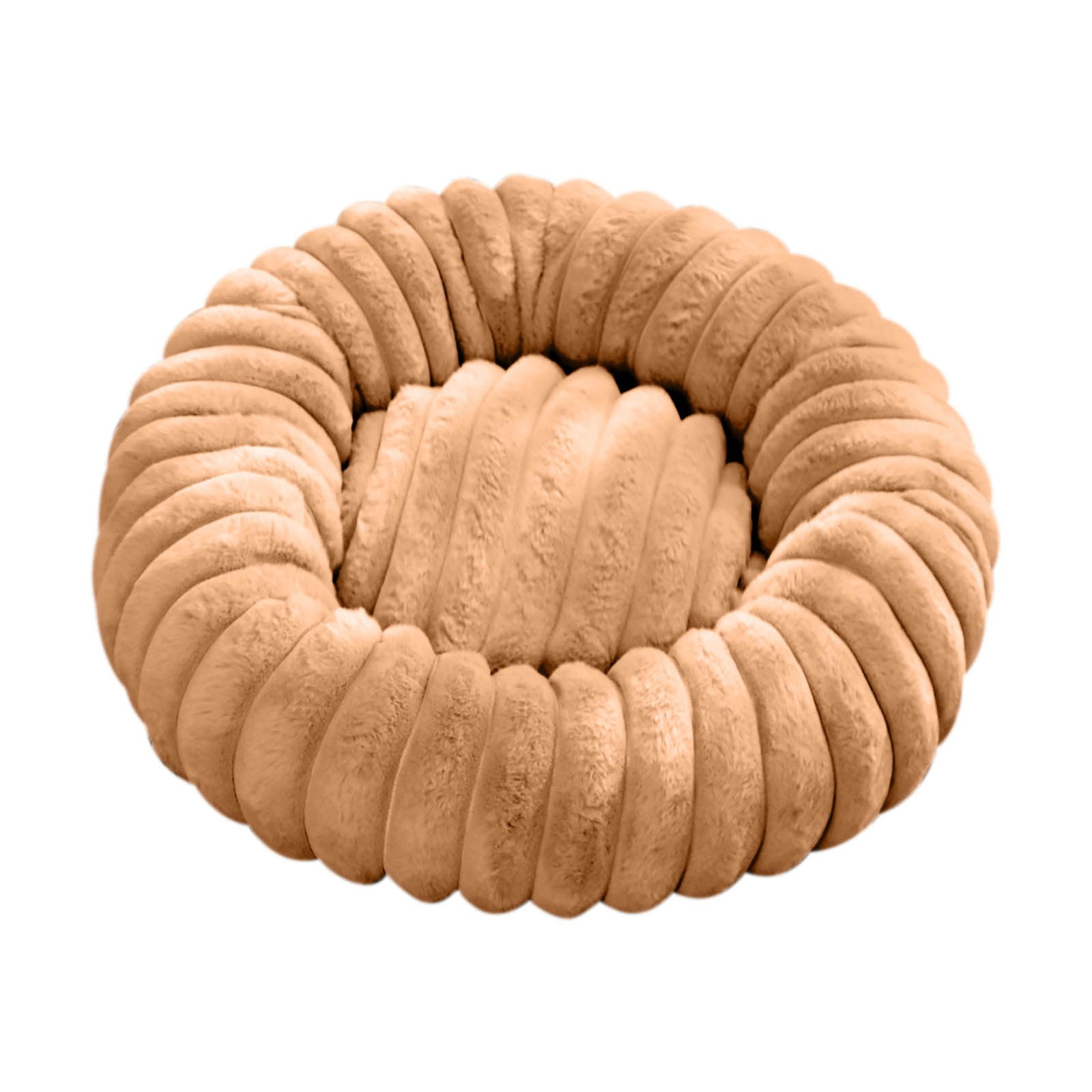 Ranliy Small Dog Bed, Dog Beds for Small Dogs with Corduroy Fleece & Anti Slip Bottom, Round Washable Furry Puppy Beds, Cat Beds for Indoor Cats, 16"/20"