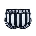 thumbnail image 3 of JOCKMAIL 3PCS/PACK Mens Underwear Briefs Wide Belt Striped Athletic Sports Underwear Mens Underpants, 3 of 6