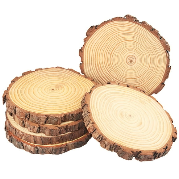 Madera de pino natural GNIEMCKIN, 20-22 cm, manualidades, 6 unidades