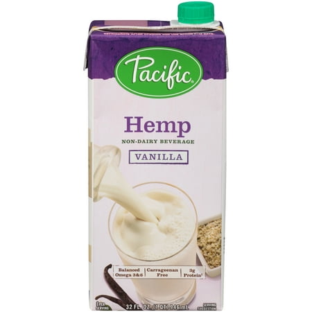 (2 pack) Pacific Foods Hemp Milk, Vanilla, 32 fl